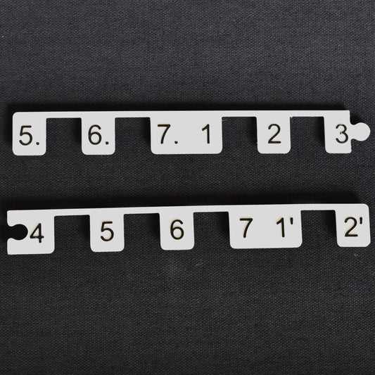 Klavier-Schablone Dosengitarre