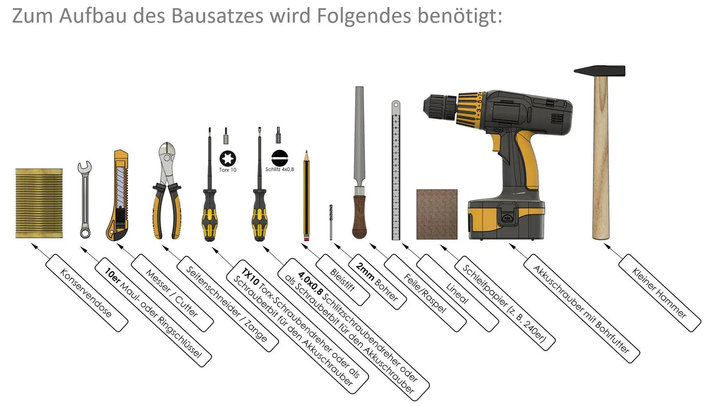 Dosengitarre "P-Style" Bausatz Dosengitarre