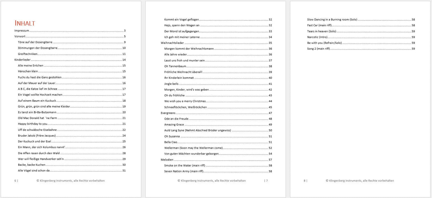 Geschenk-Bundler für E-Gitarristen Dosengitarre