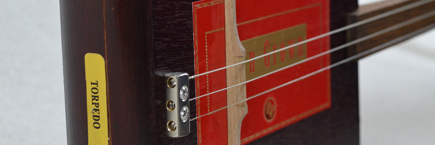 3-saitige Cigar Box Guitar „Sun Grown“ | #9 Dosengitarre