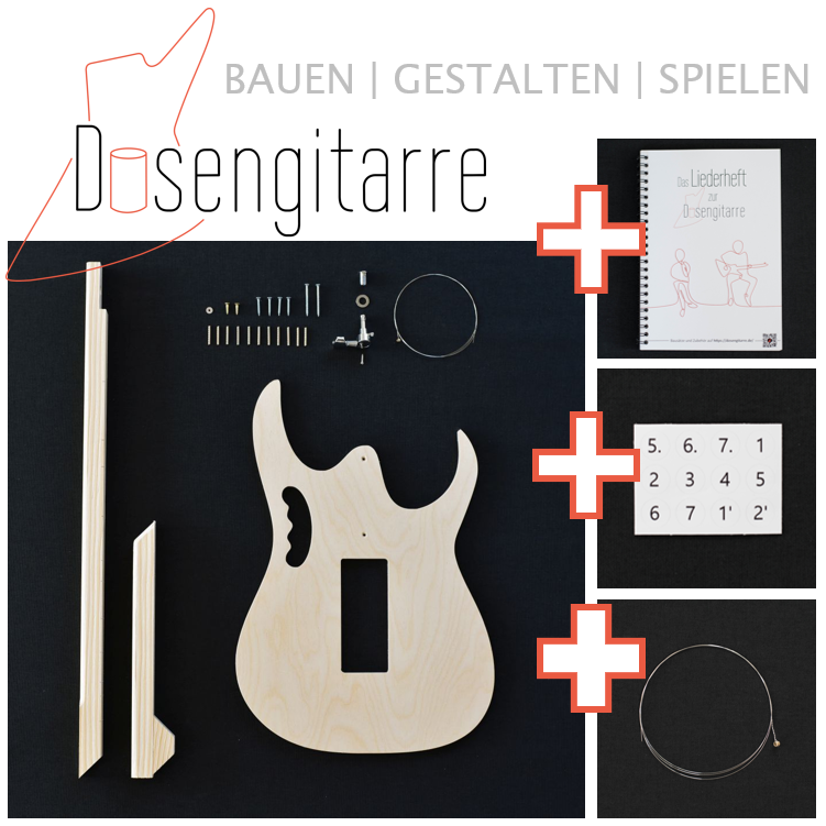 Geschenk-Bundle für Grundschüler Dosengitarre