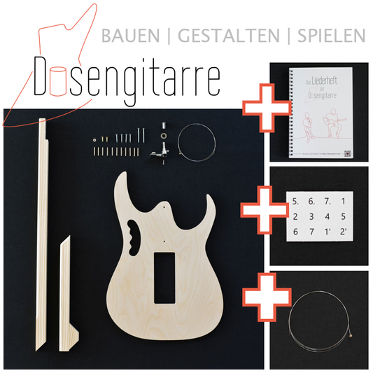 Geschenk-Bundle für Grundschüler Dosengitarre