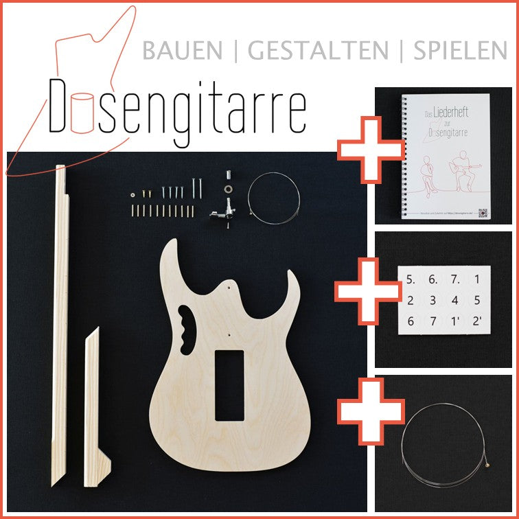 Geschenk-Bundle für Grundschüler Dosengitarre