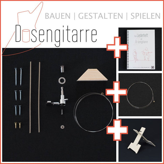 Geschenk-Bundle für Maker und Bastler Dosengitarre