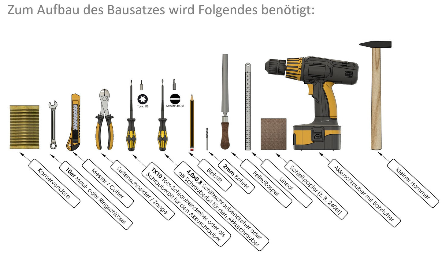 Dosengitarre "Custom-Style" Bausatz Dosengitarre